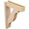 Ekena Millwork 5 1/2-in W x 18-in D x 26-in H Funston Block Rough Cedar Woodgrain TimberThane Outlooker, Primed Tan OUTUR055X18X26FST44RCPR - alternate 4